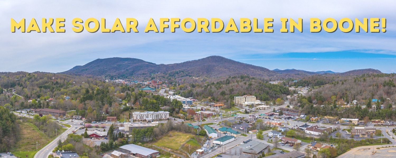 Make Solar affordable in Boone