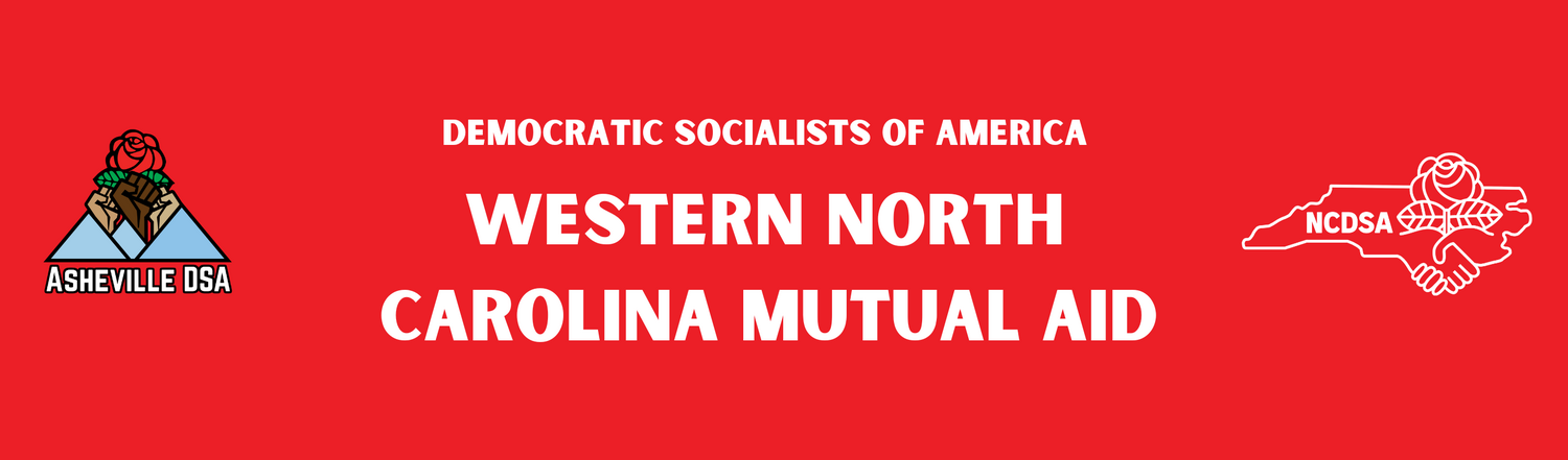 Democratic Socialists of America: Western North Carolina Mutual Aid