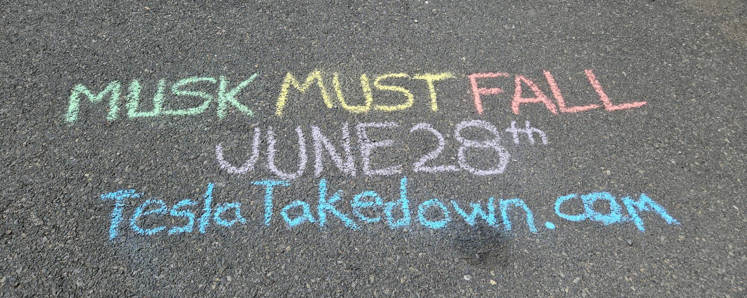 Musk Must Fall, June 28, teslatakedown.com