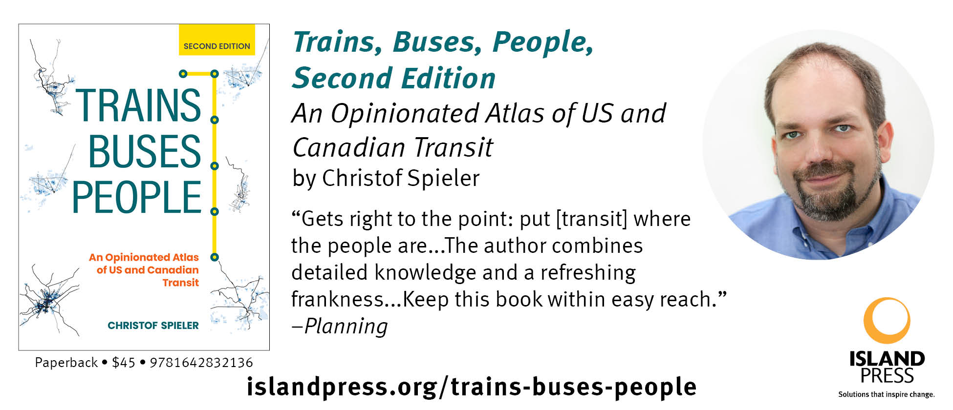 Trains, Buses, People Second Edition:  An Opinion Atlas of US and Canadian Transit