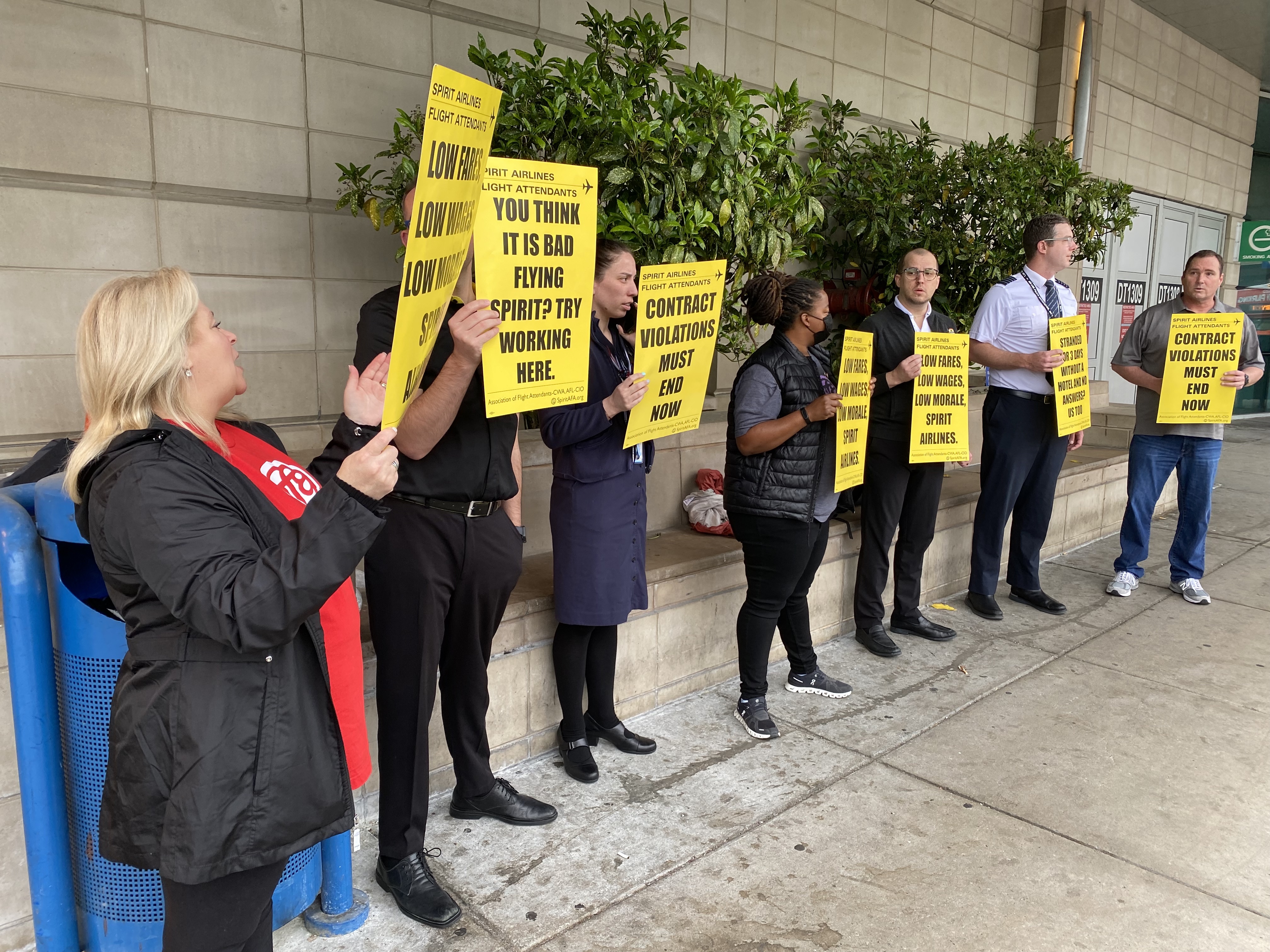 Spirit Flight Attendant Picketing 