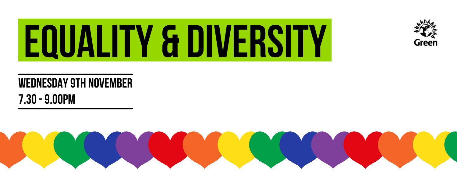 Cloud Cafe - Diversity & Equality - Stroud District Green Party - Wednesday 9th November at 7.30PM until 9.00PM