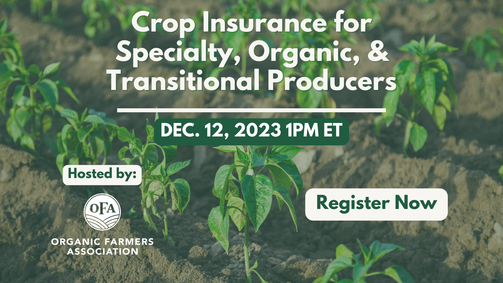 Crop Insurance for Specialty, Organic, and Transitional Producers
