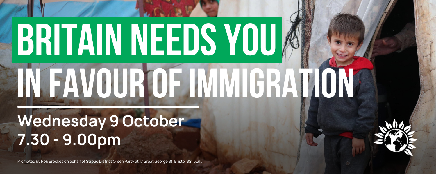 Britain Needs You: In Favour of Immigration - Wednesday 9 October - 7 30 until 9pm