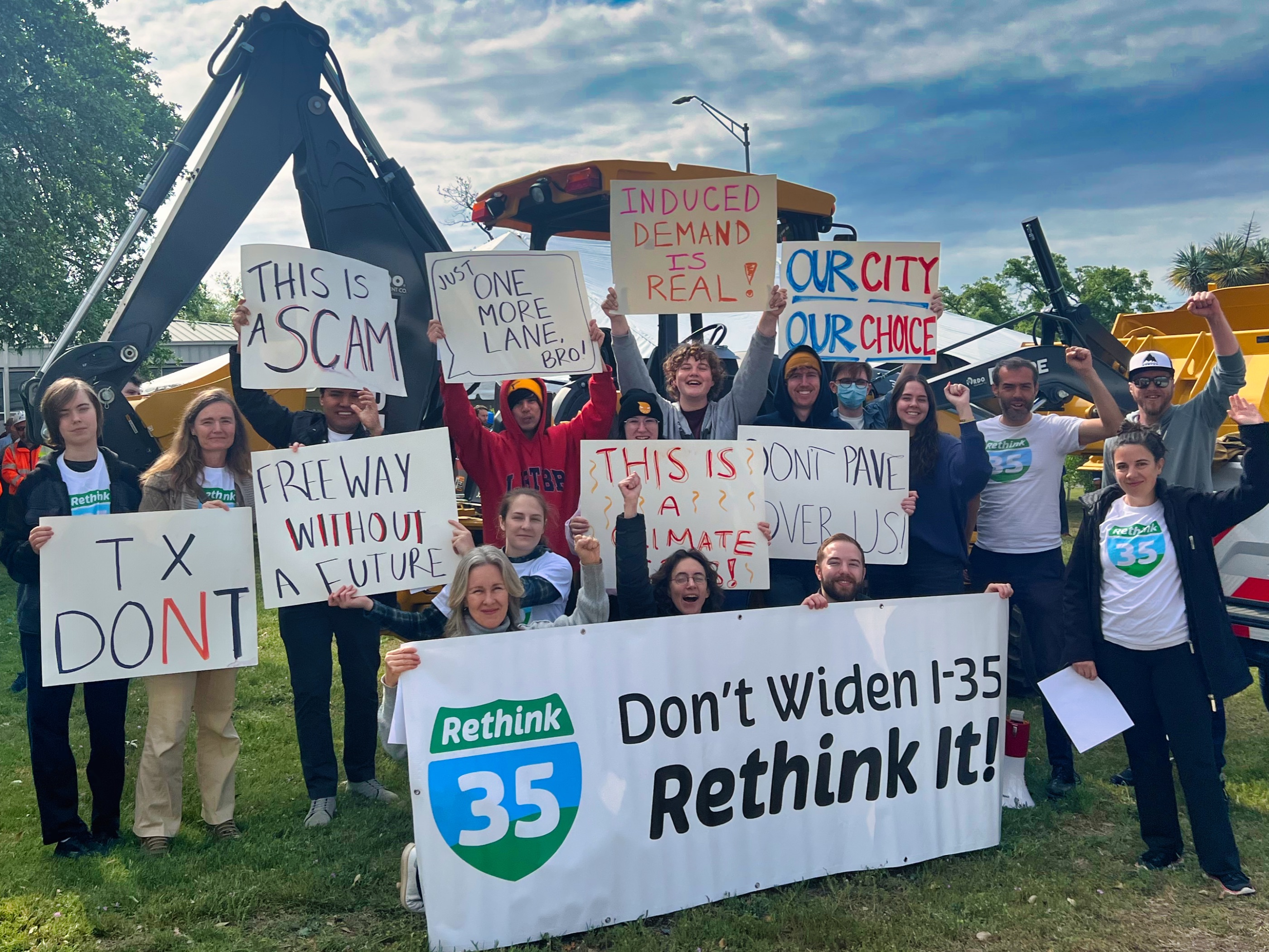 Rethink35 protest