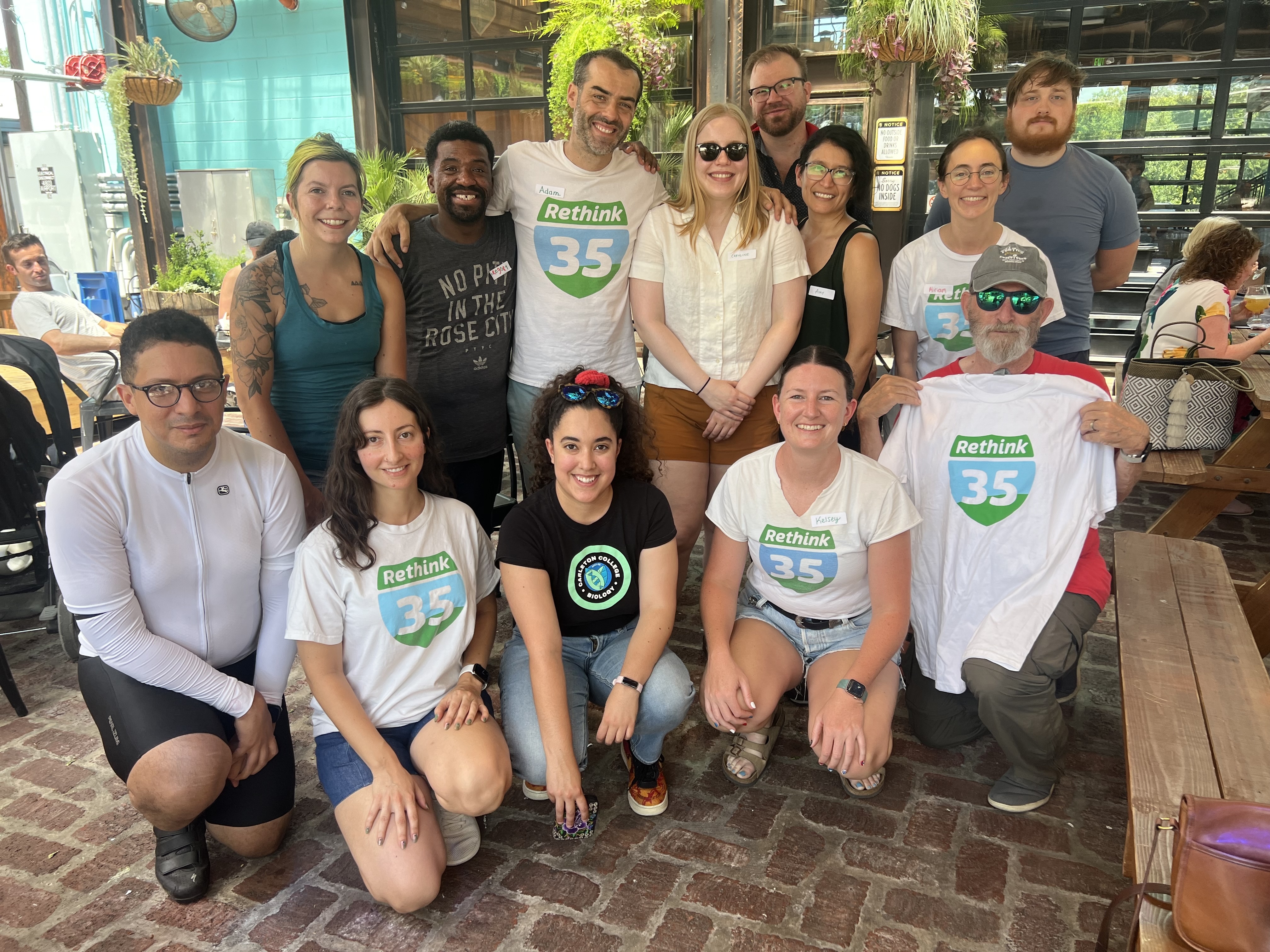 Group of smiling people