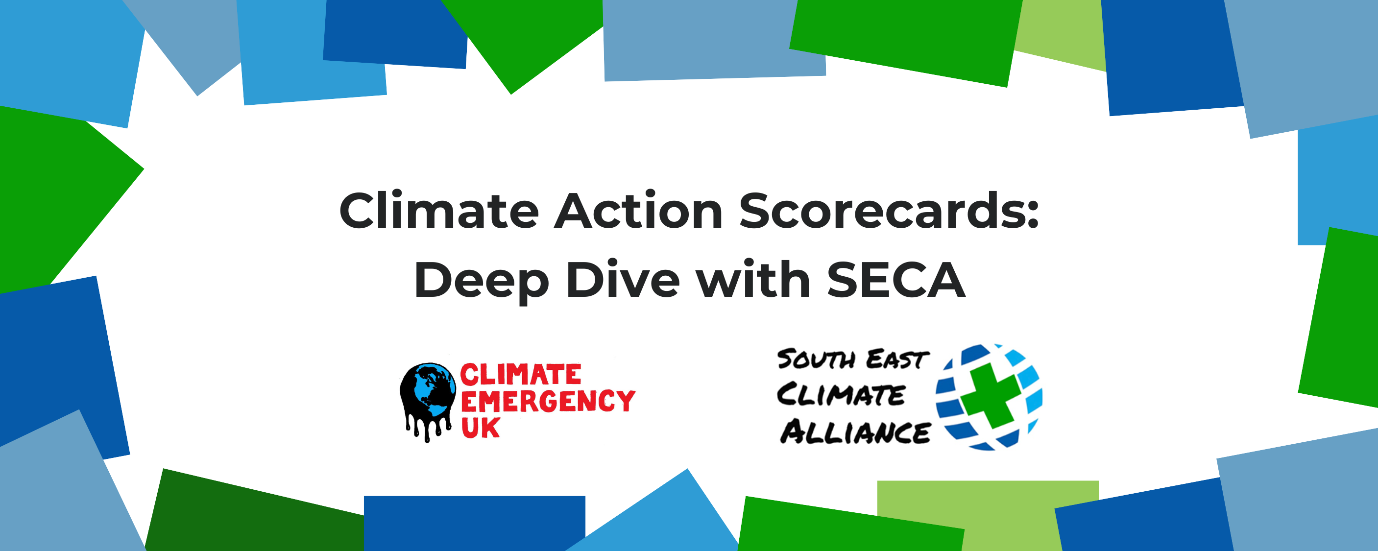 Image with a colourful border and the Climate Emergency UK logo, which is Earth dripping with oil and 'Climate Emergency UK' in red text. The additional text reads: 'What Do the Council Climate Action Scorecards Say About Brighton and Hove?'. The other logo is the Mother's Climate Action Network logo, which is in yellow and purple.