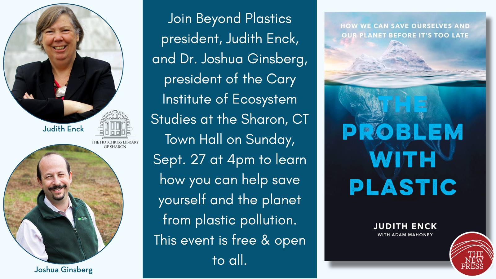 Join Judith Enck & Dr. Joshua Ginsberg for this free event.