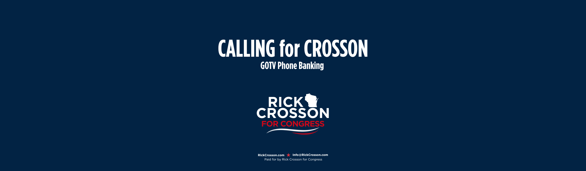 Calling for Crossing Phone Banking Text Graphic