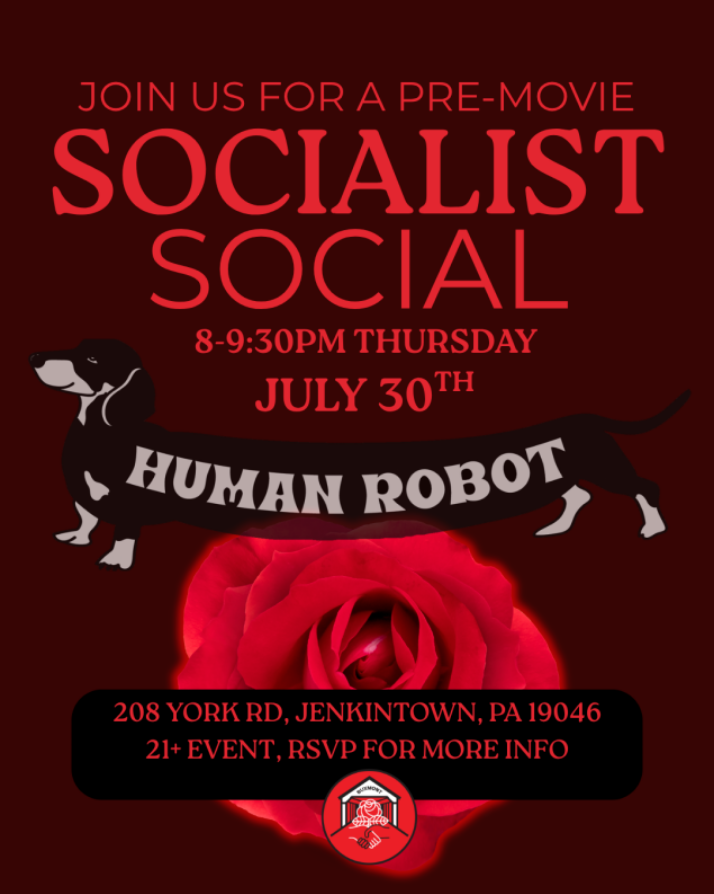 Join us for a pre-movie socialist social! 21+ event