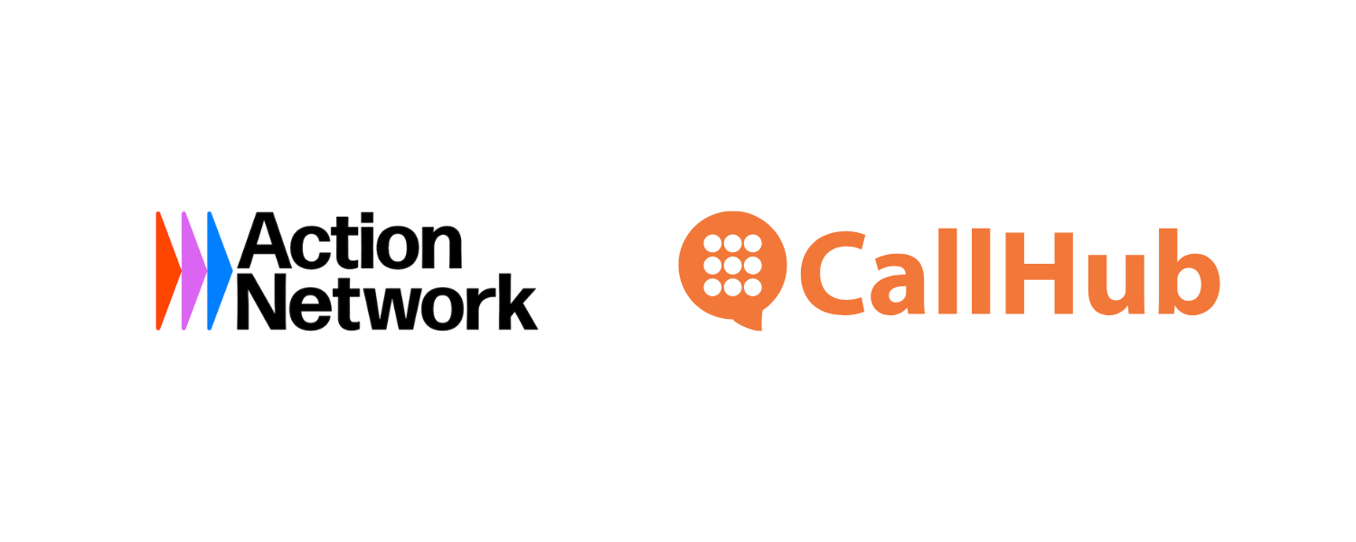 The Action Network and CallHub logos
