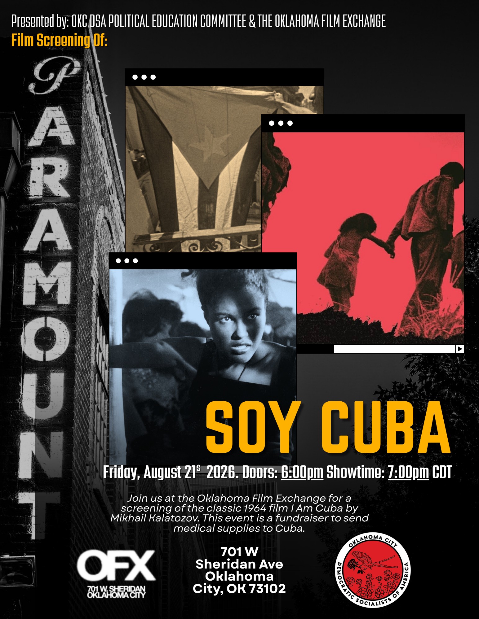 I Am Cuba film poster excerpt showing movie title