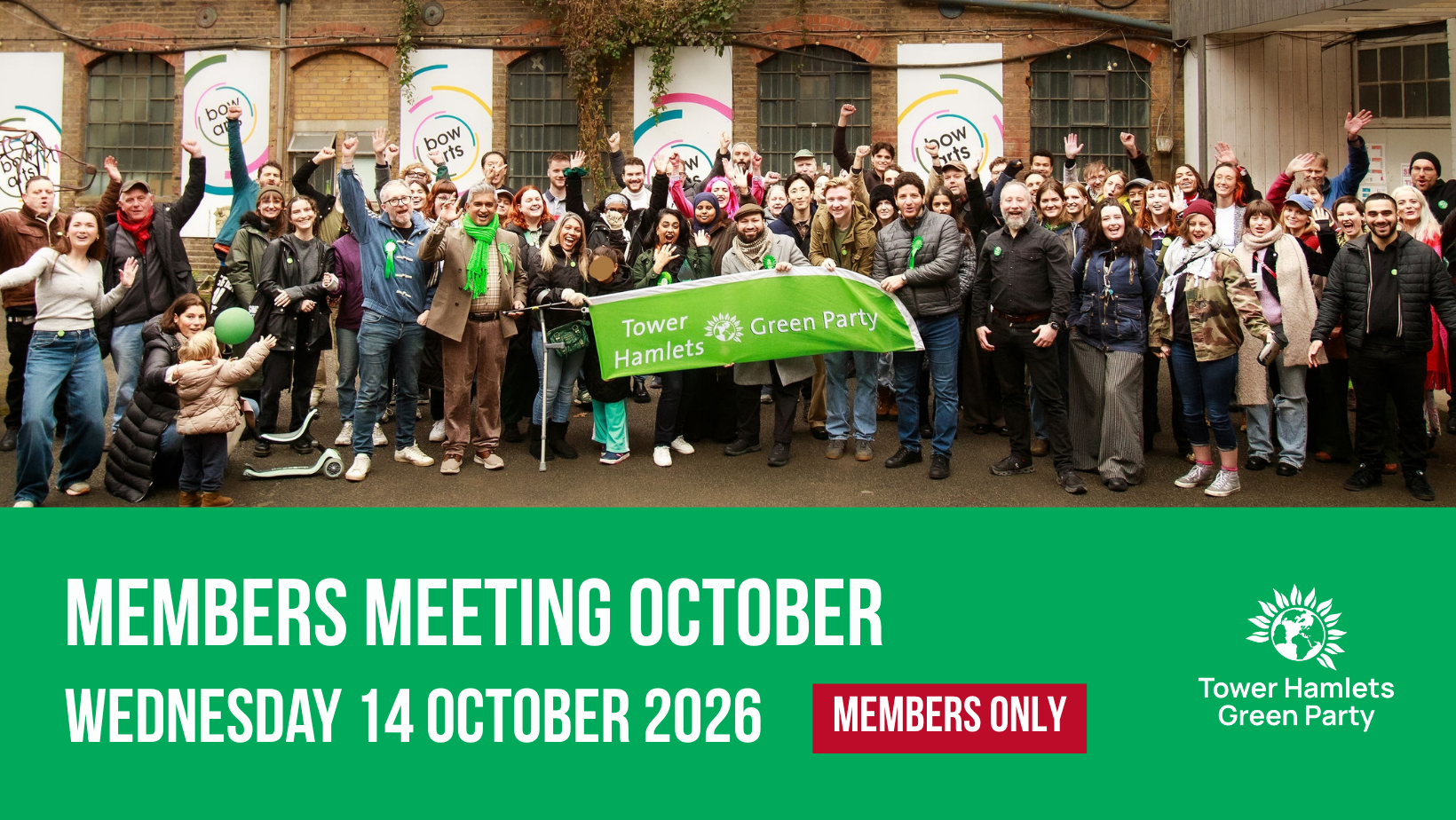 Member's Meeting Wednesday 14 October 2026 - Members only