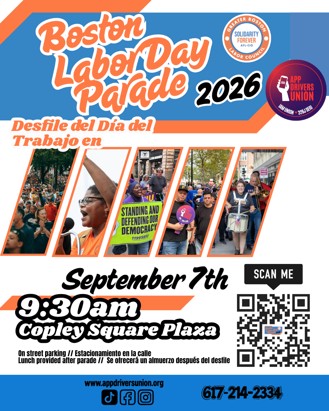 Boston Labor Day Parade Sept 7 