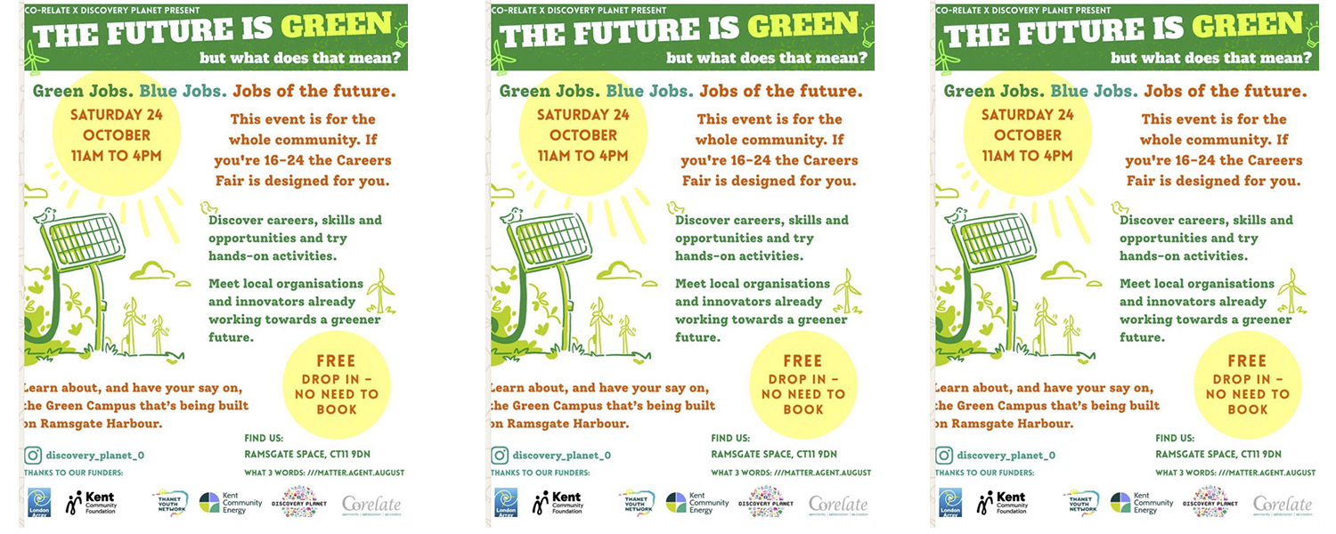 Poster for Ramsgate Future is green event