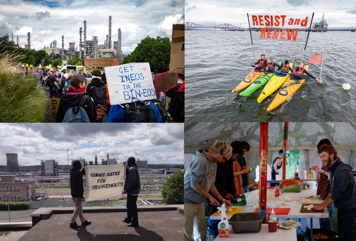 Climate camp at Kinneil, July 2023