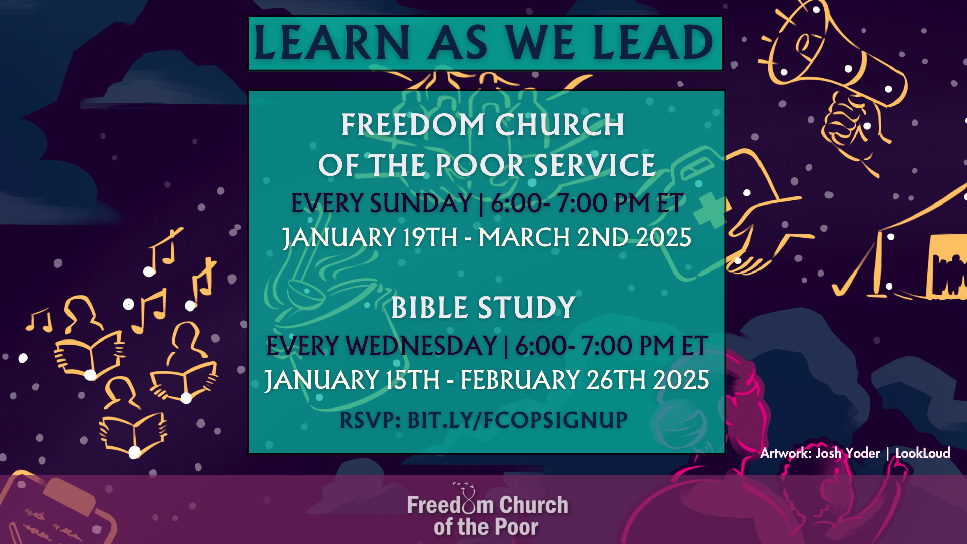 Freedom Church of the Poor: sign up to stay in touch!