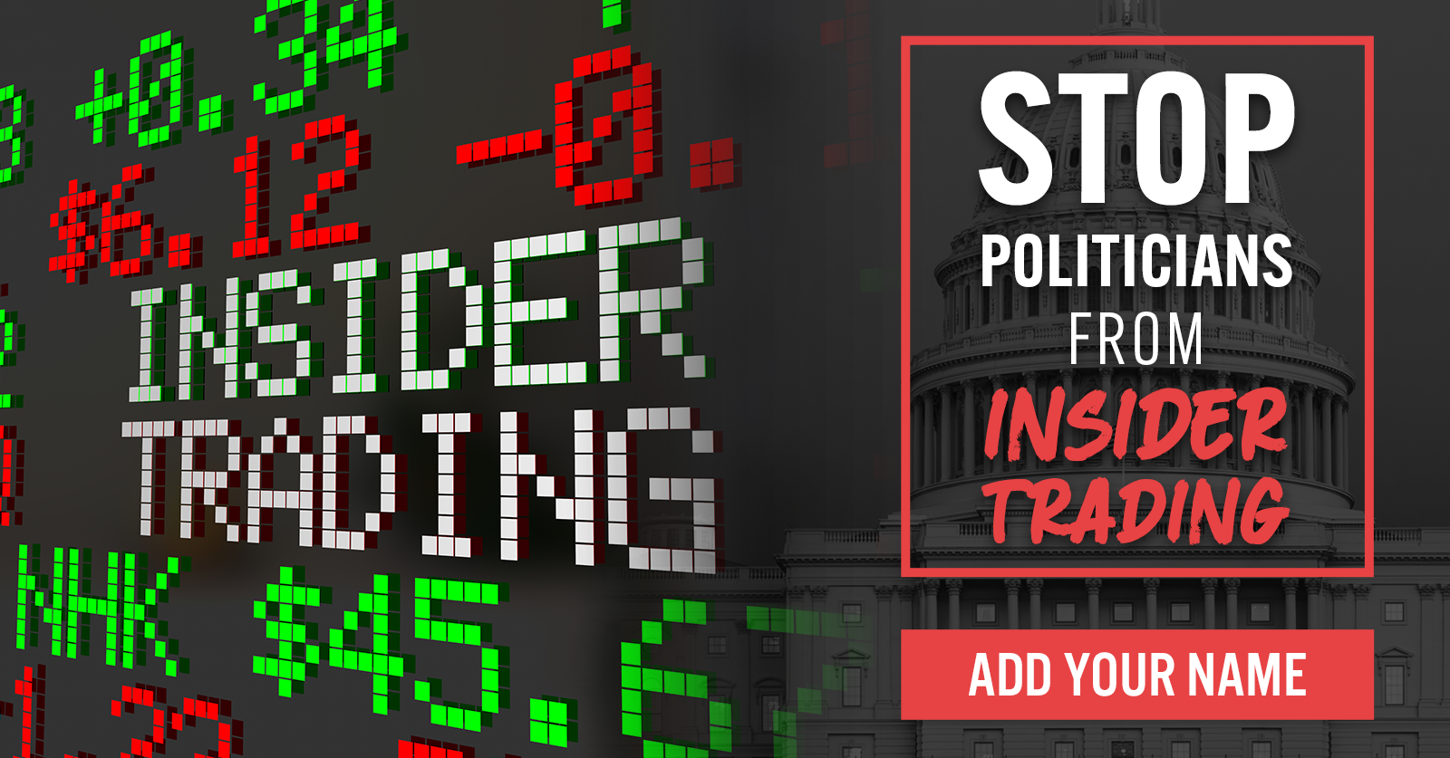 Stop insider trading in Congress