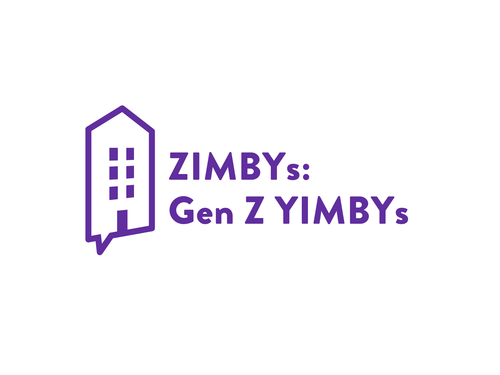 ZIMBY Logo, purple font on white background