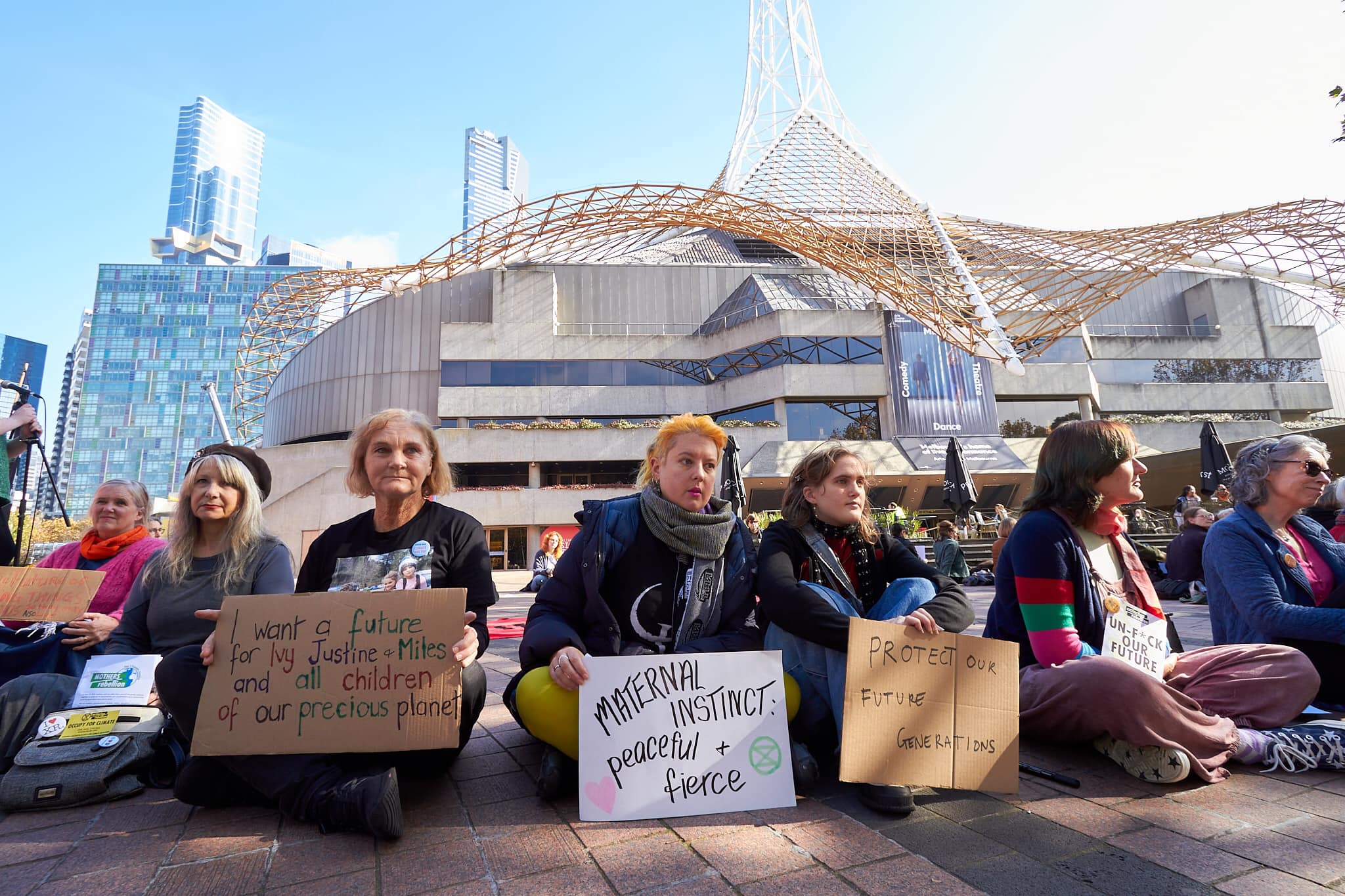 Mothers Circle outside the Arts Centre, Melbourne