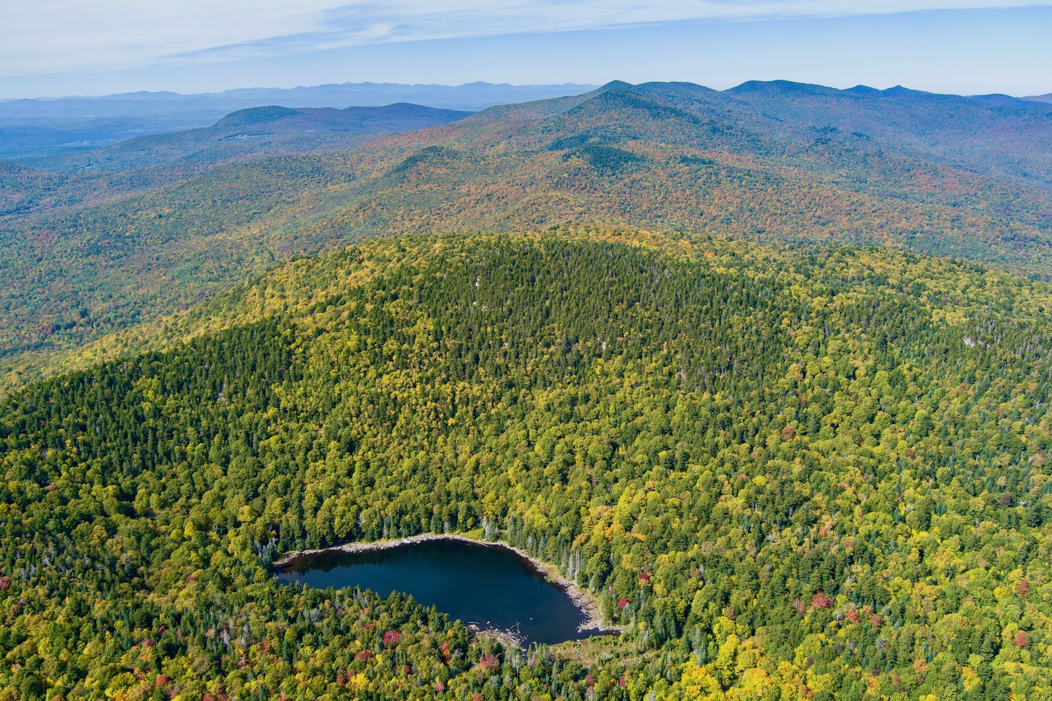 Areal View of North Pond in the Telephone Gap area