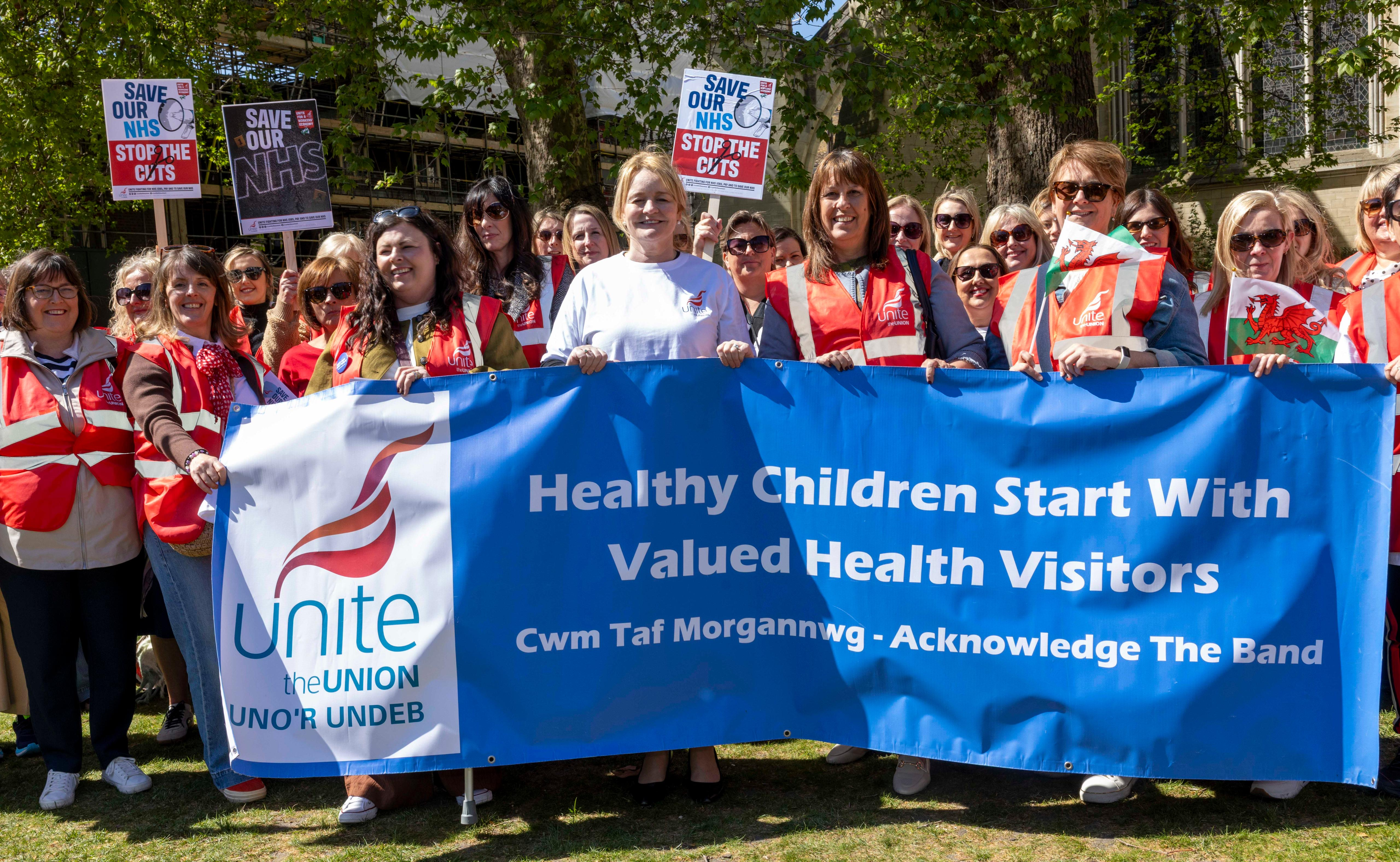 Cwm Taf Health Visitors lobby Parliament