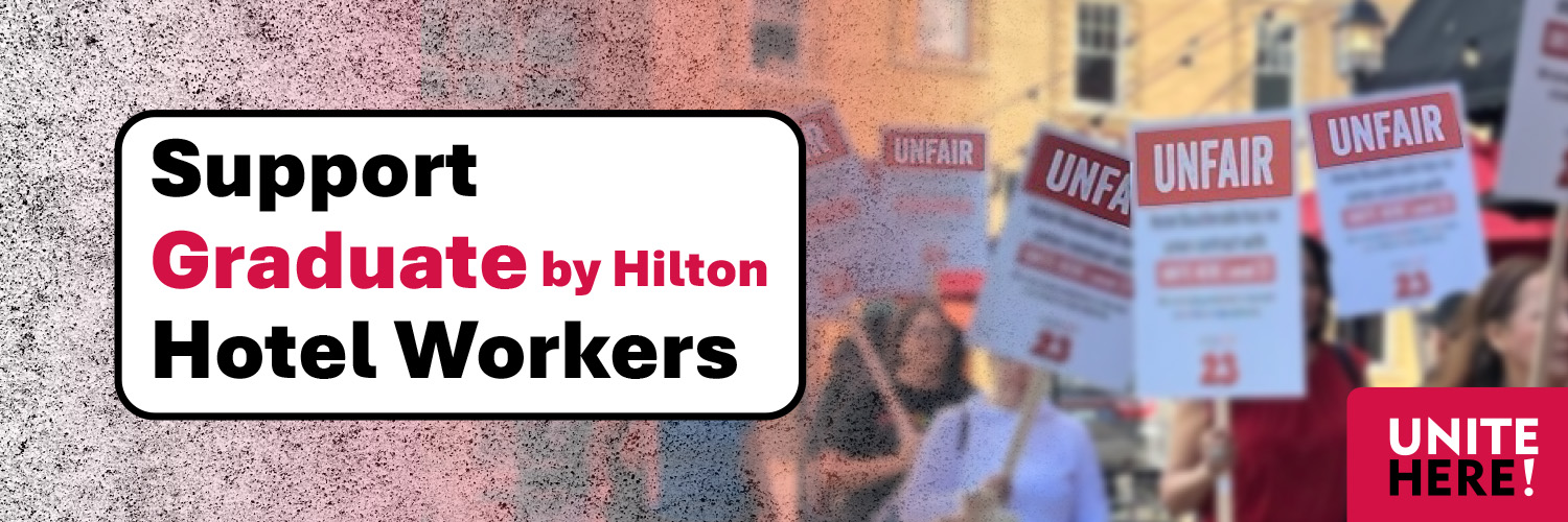Support Graduate by Hilton Hotel Workers!