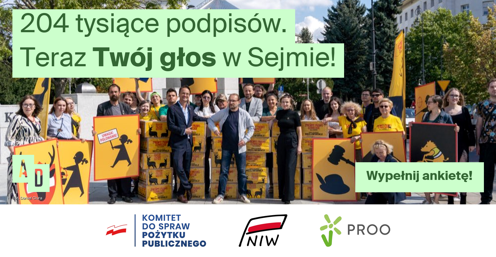 204 tysiące podpisów. Teraz Twój głos w Sejmie!