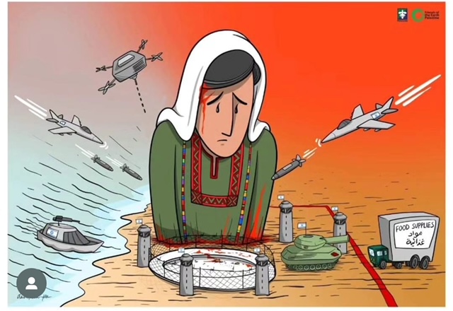Pengon/FoE Palestine visual on Gaza