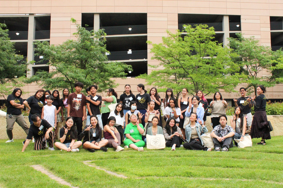 Asian American Organizing Project Staff and Part-Time Canvassers posing after their GOTV Event in November 2023.