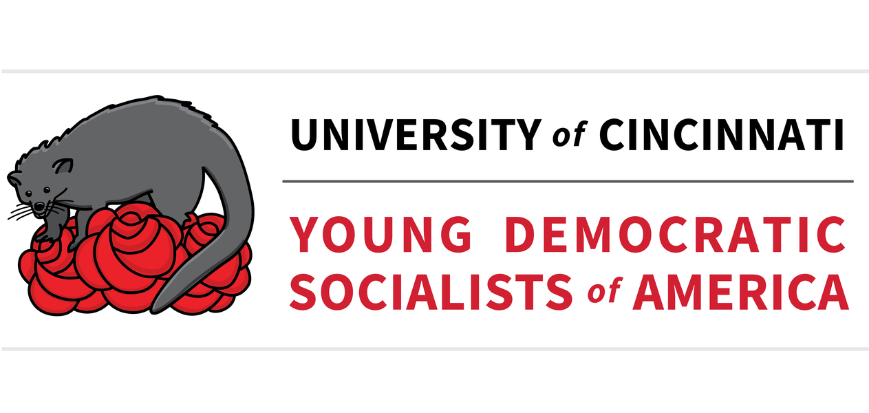 University of Cincinnati Young Democratic Socialists of America Banner