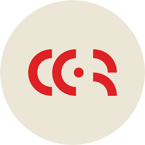 CCR logo in red and black