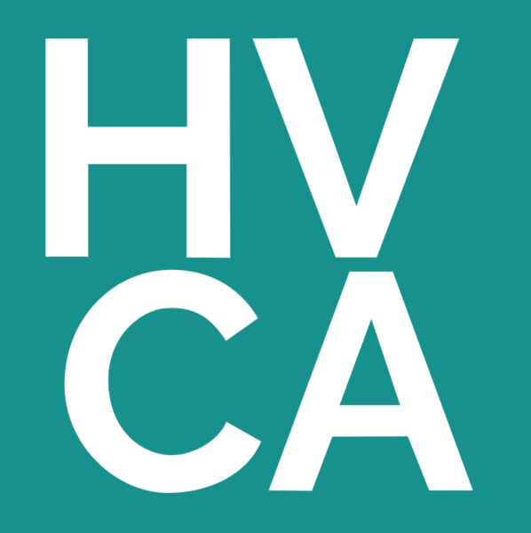 A square logo with the letters HVCA in it