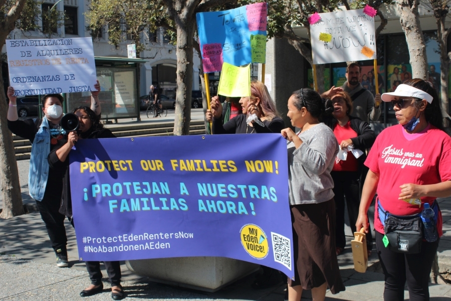 My Eden Voice leaders advocating for tenants