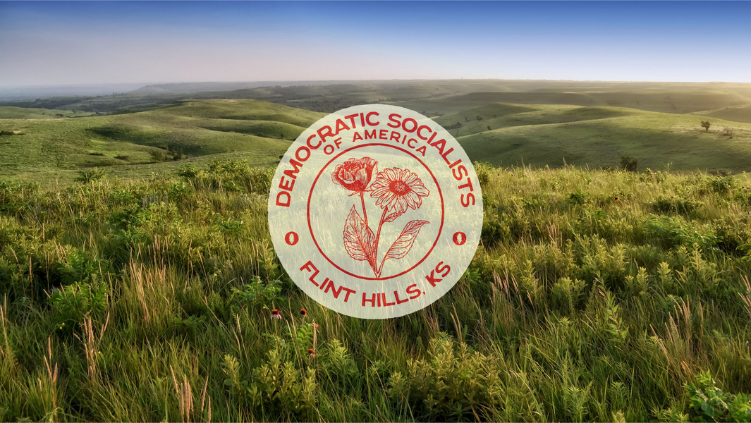Flint Hills DSA logo over rolling green hills