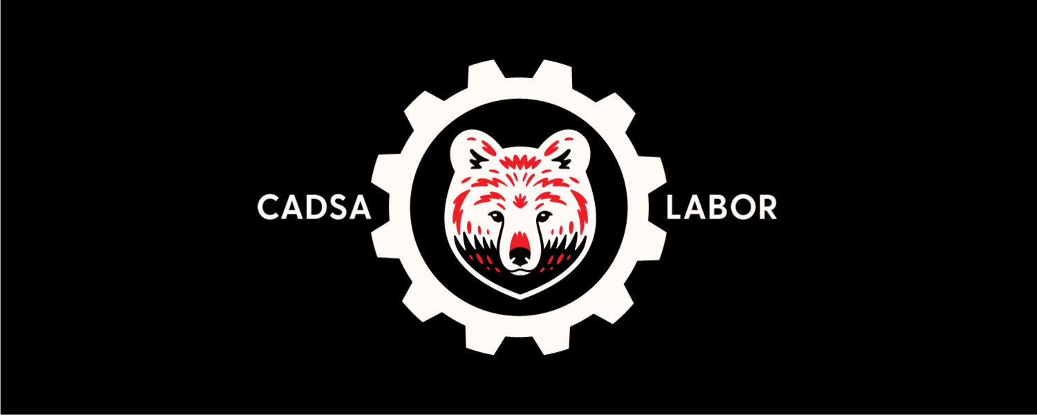 Illustration of a bear inside a gear 
