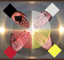 4 Directions hands Logo for Living Ceremony (TM)