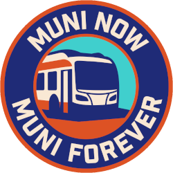 Muni Now, Muni Forever logo