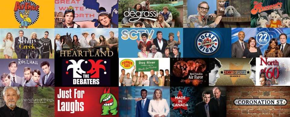 compilation of CBC tv show screens