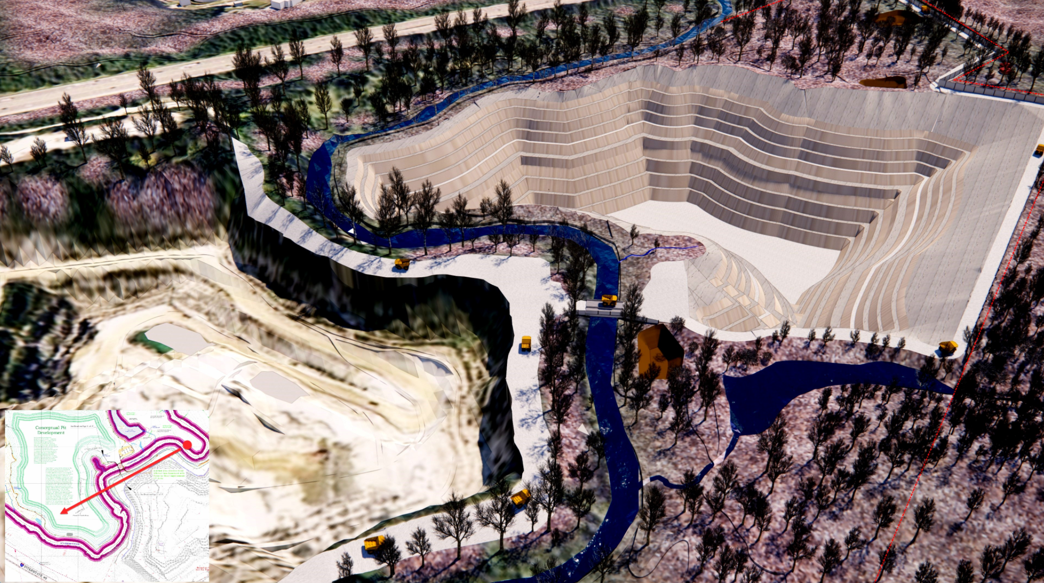 Triangle Quarry and the proposed RDU Quarry rendering