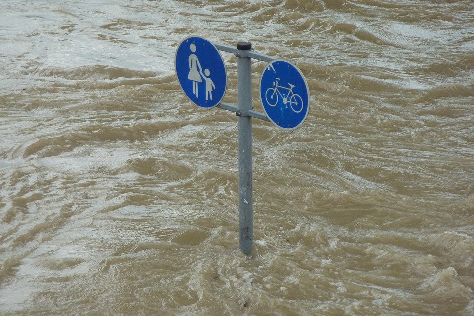 Flooding due to climate change