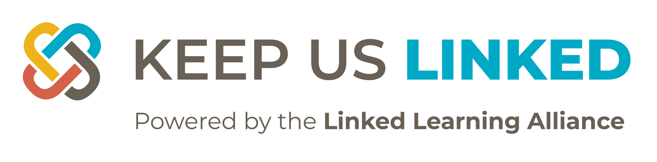 Logo that says Keep Us Linked: Powered by the Linked Learning Alliance with a linked knot design