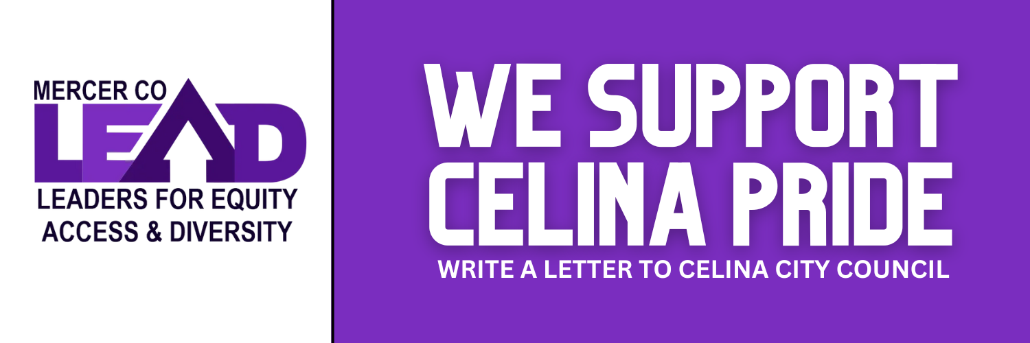 We Support Celina Pride Banner