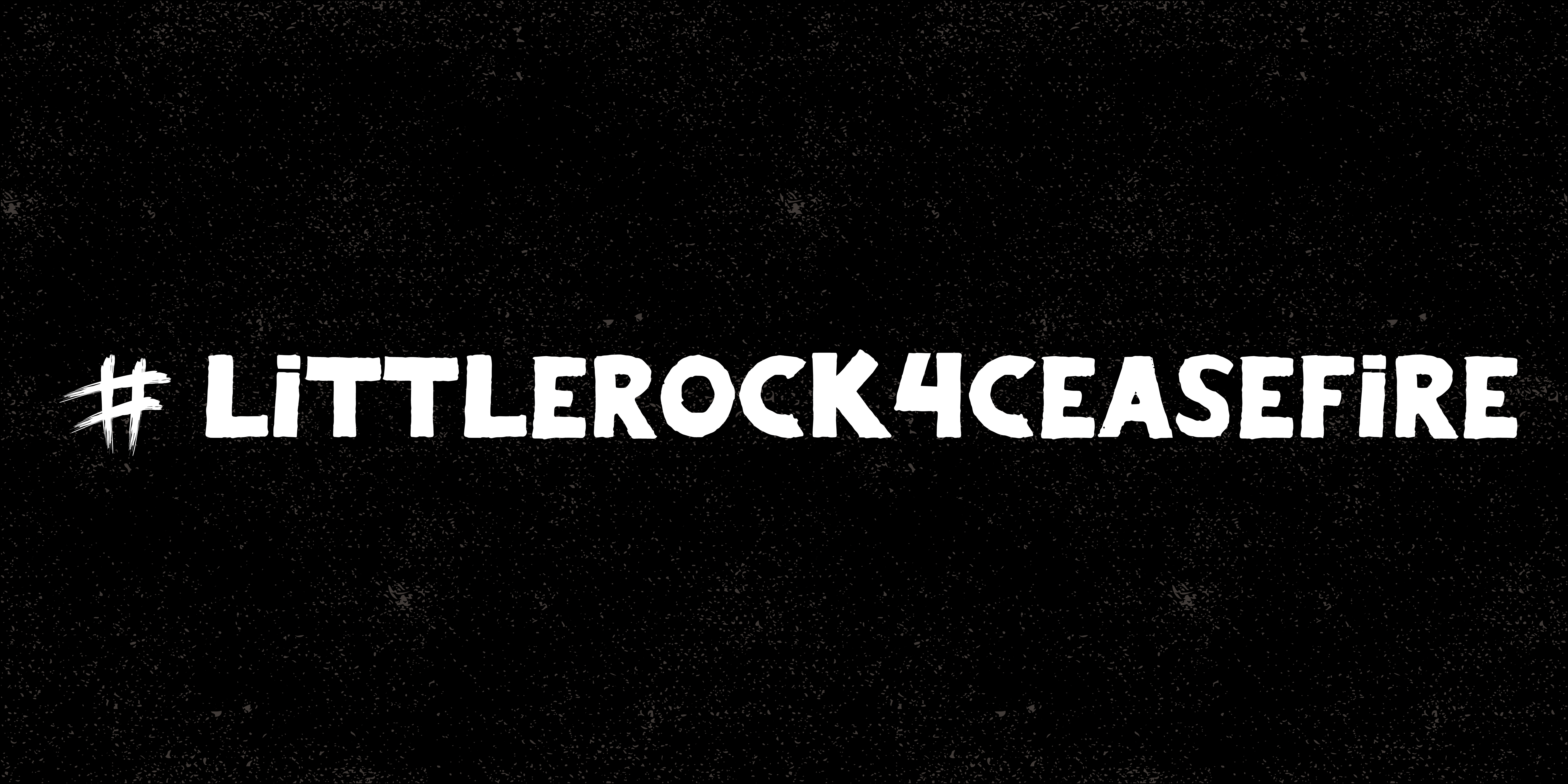 Black background with white text