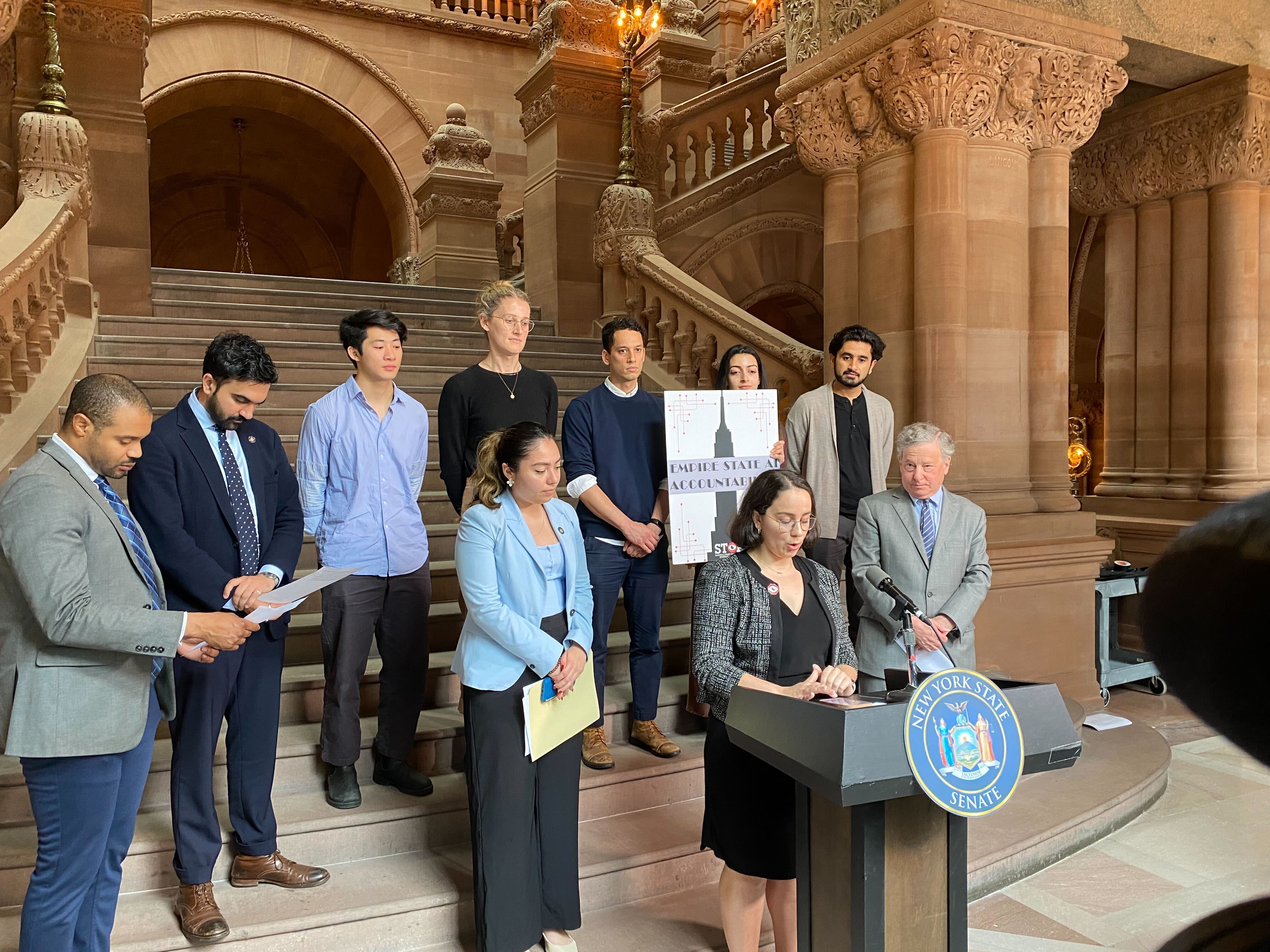 Image of Press Conference in Albany