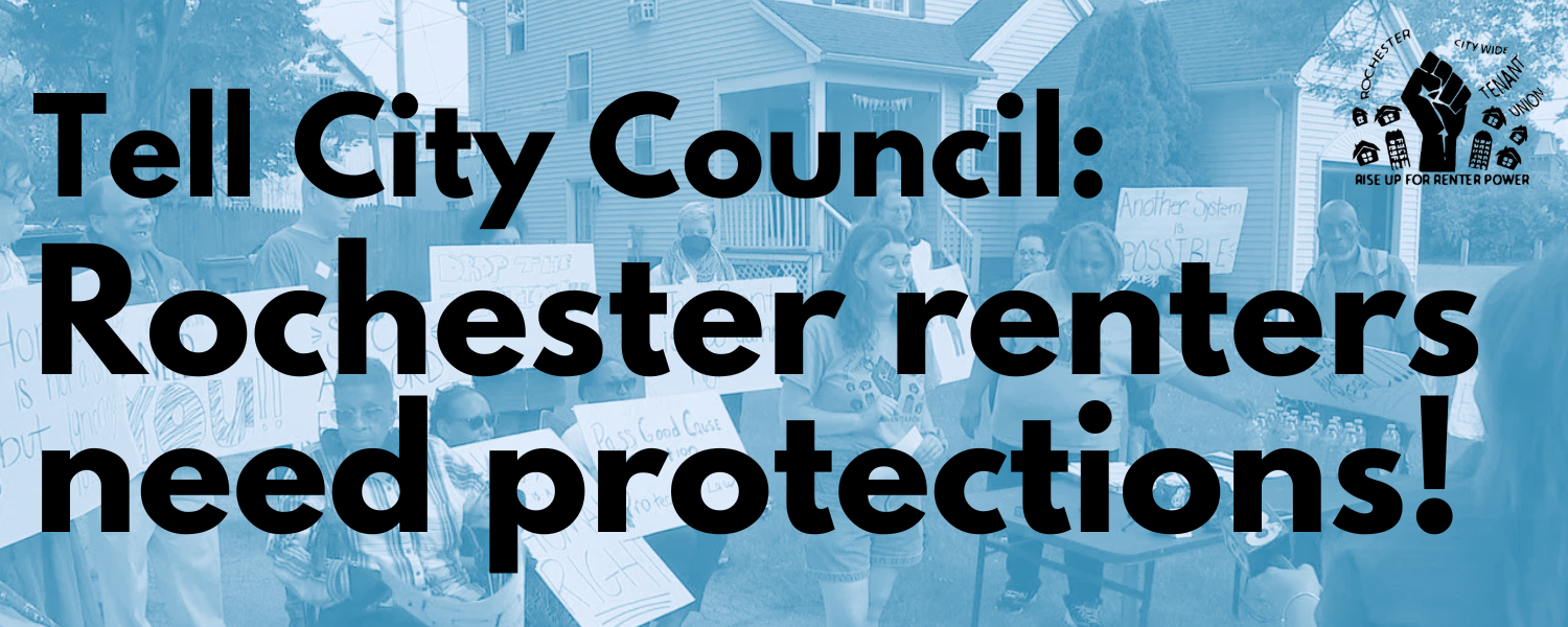 Tell City Council: Rochester renters need protections!