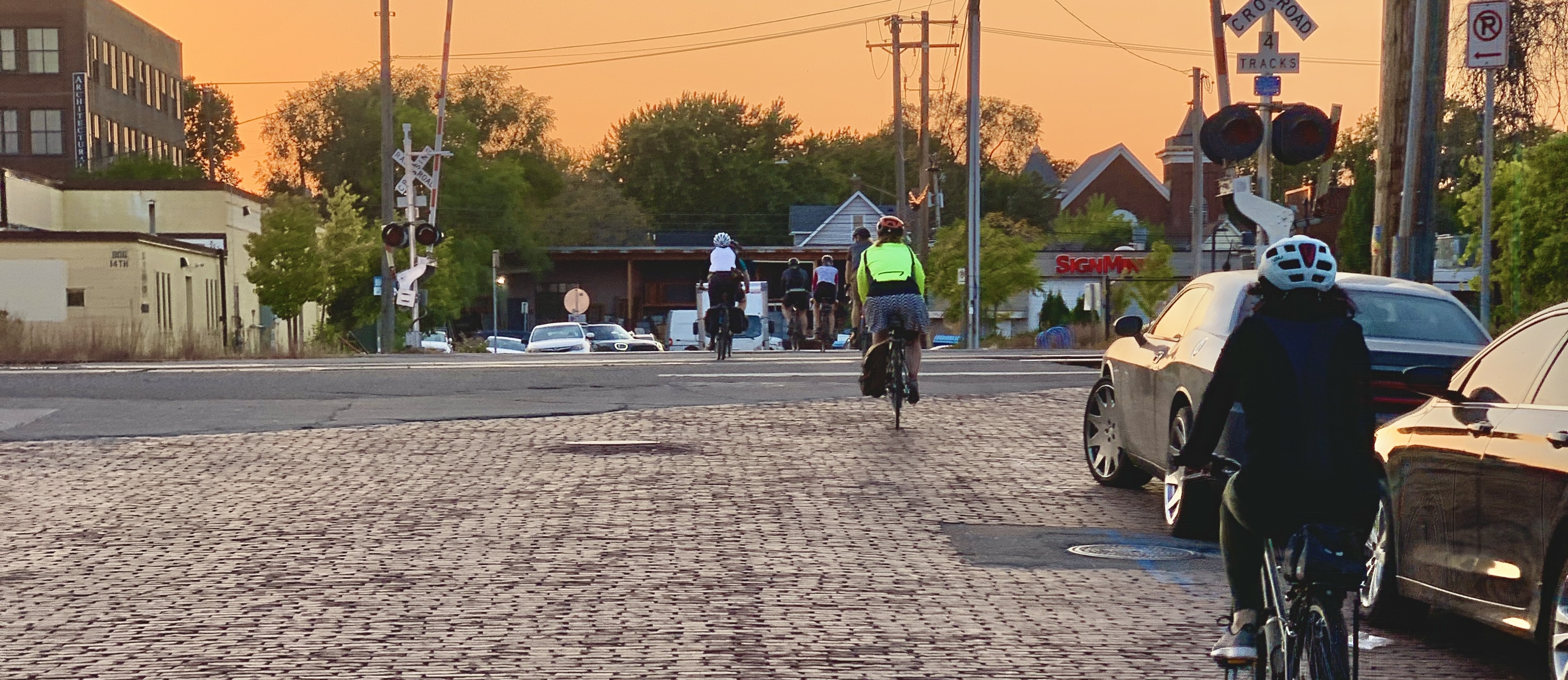 Bikes on bricks