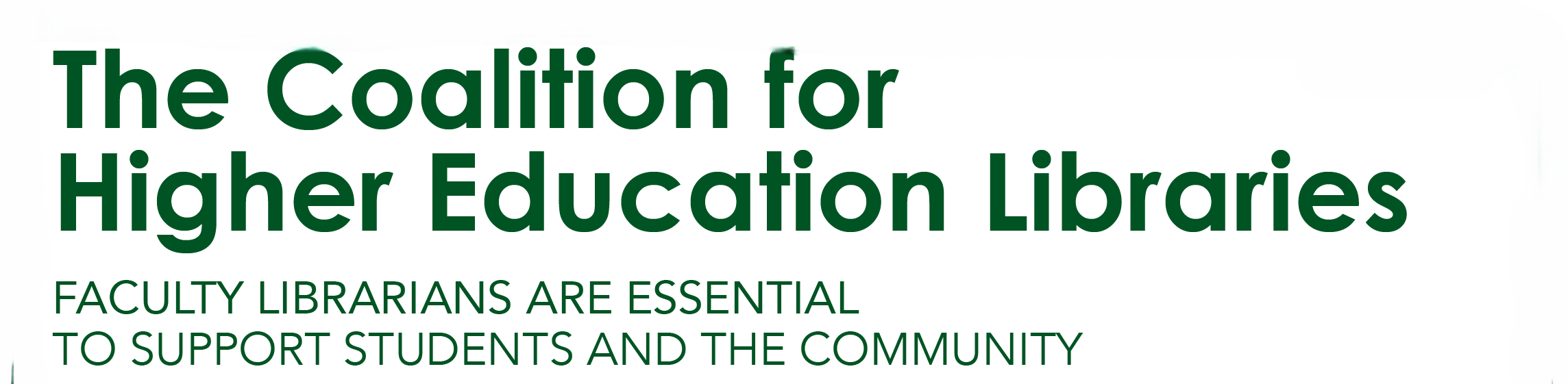 Logo for Coalition for Higher Education Libraries