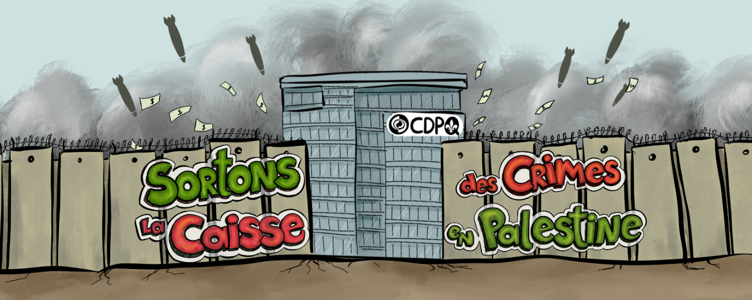 Sortons la Caisse des crimes en Palestine
