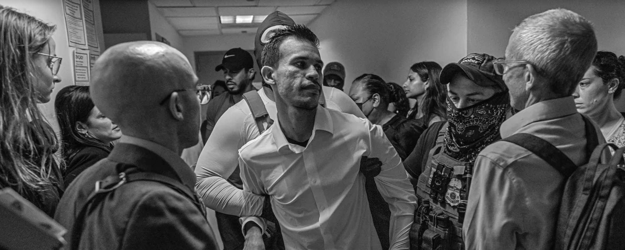 Mother Jones, 'A Photographer’s View of ICE’s Relentless Courthouse Arrests'